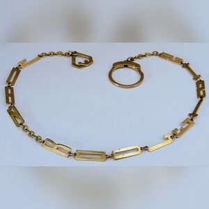 Vintage Kreisler Gold Filled JOAN KOULETSIS Sister Clasp Watch Chain Necklace